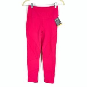 NUX Hot Pink Compression Leggings Women's Size Large NWT